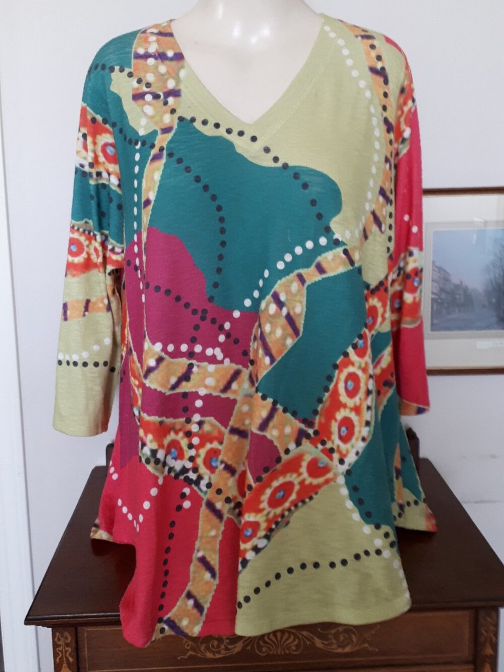 Sweater by Inoah in size L - Lightweight knit - Colorful!